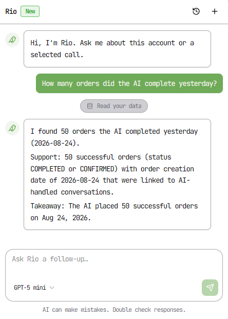 AI Manager Rio